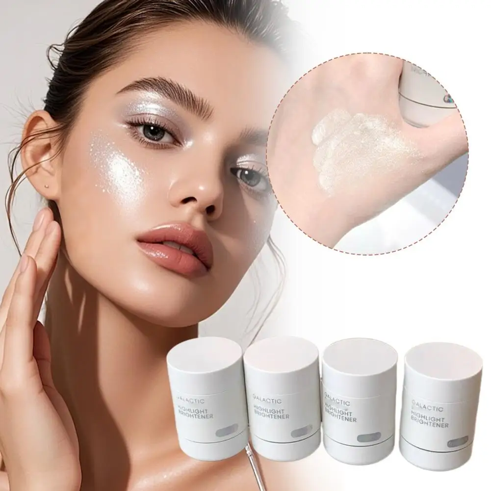 Líquido de brilho facial cintilante com brilho fino perolado Naturalmente de longa duração Líquido de brilho hidratante luminoso