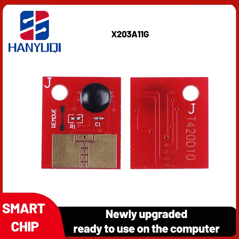

suitable for Lexmarks X203 X203N X204 X204N ink cartridge chip X203A11G compatible with resetting toner chip