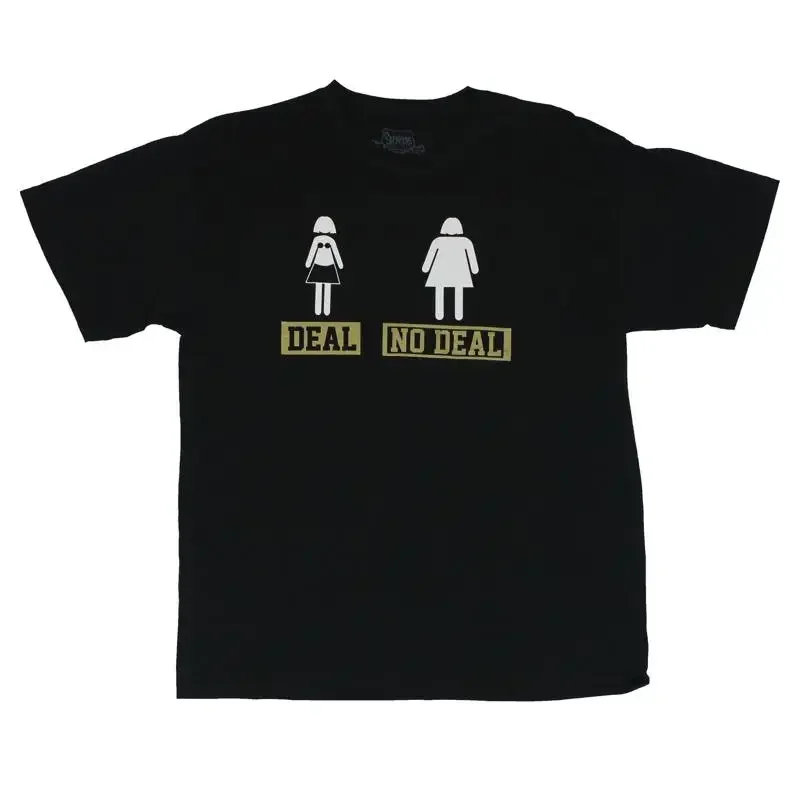 Crude Attitude Adult New T Shirt Deal No Fat Girl Skinny Pic