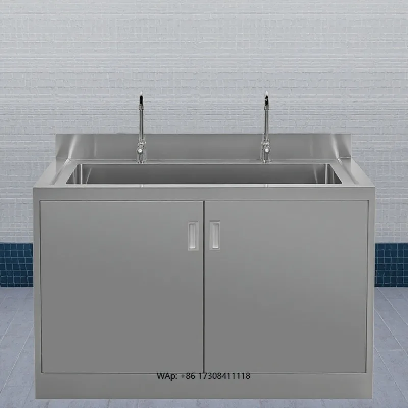 Best-Selling Modern Durable Stainless Steel Sensor Sink Knee-Operated Scrub Sink