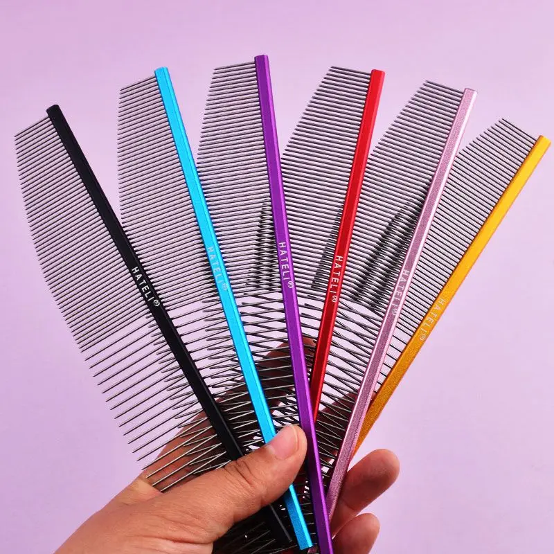 19cm Pet Comb Aviation Aluminum Comb Dog High-end Grooming Comb Cat Dogs Cleaning Brush Pin Comb Hair Brush Dropshipping