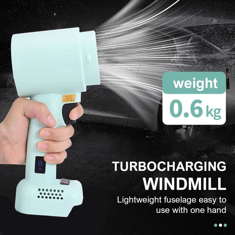 Turbo jet fan Electric Turbo Jet Blower 52M/S Portable Air Blower for Makita 21V Battery Handheld Cordless Violent Turbo Air Gun