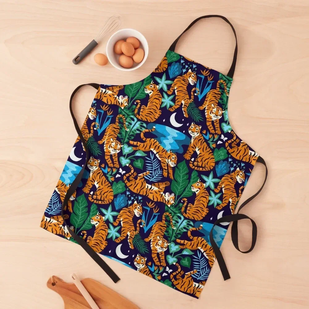 Year of the Water Tiger - Lush Jungle Apron Kitchen Items waterproof for women Apron