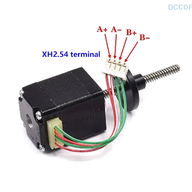 1PC T-shaped Screw Stepper Motor Mini 20mm 2-phase 4-wire Stepping Motor Reciprocating Linear Motor For 3D Printer Robot