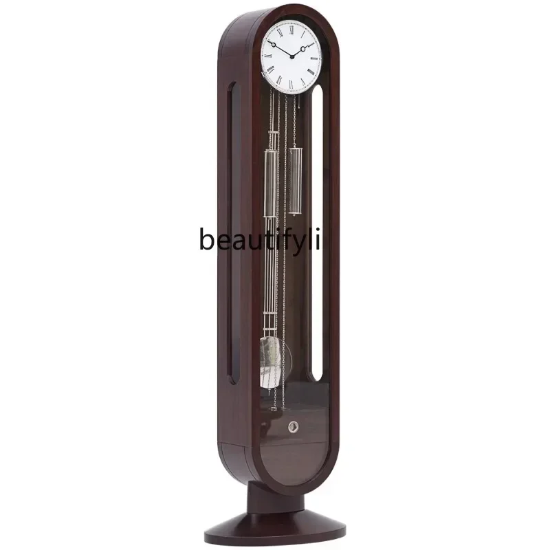 

European-Style Living Room Simple American-Style Large Floor Clock Hermle Movement Mechanical Floor Clock Hg118