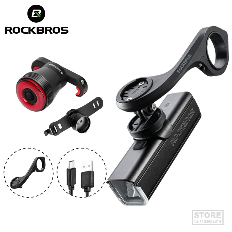 

ROCKBROS Bike Light 1000LM Type-C Charging MTB Road Cycling Highlight Front Lamp 4500mAh IPX6 Bicycle Accessories