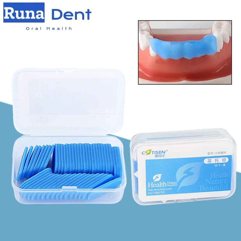 

50Pcs Dental Impression Trays Thermoplastic Sheet Quick Impressions Temporary Crown Molding Polymer Dental Materials