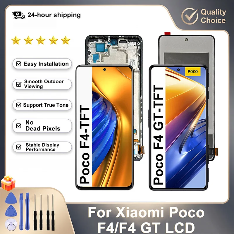 Tft Lcd for Xiaomi Poco F4 Lcd 22021211Rg Display Digitizer Assembly for Poco F4 Gt Screen 21121210g Display Replacement Parts