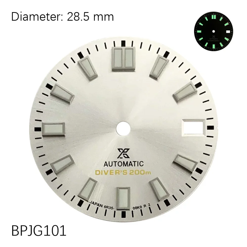 28.5mm Turtle Retrofit NH Dial 35 Dial  Movement Dial Watch Accessories Customized Watchmods