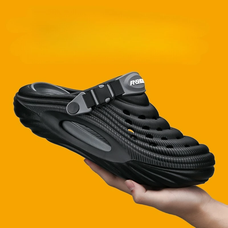 Outer Wear Home Casual Sandals Summer Driving Dual-Purpose Operating Room Baotou Clogs Soft Sole Slippers for Men