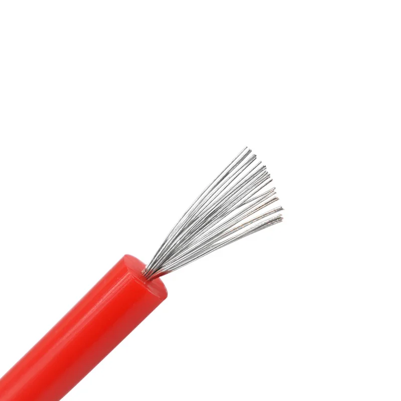 DC High Voltage Silicone Electric Wire 5/10/15/20/25/30/40KV 20/18/17/15/13/11/9AWG 0.5mm2 0.75mm2 6mm2 Spark Plug Cable 200℃