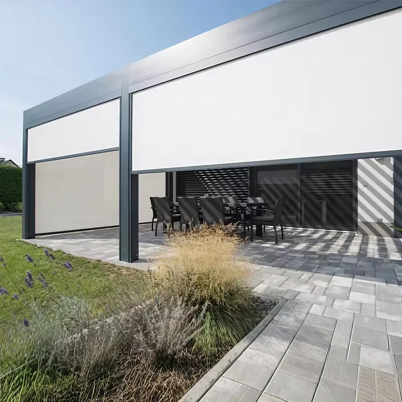 Modern Aluminum Louvered Pergola Pavilion for 3x3 3x4 4x3 4x4 4x5 4x6 6x3 6x4 6x5m Outdoor Garden Gazebo Pergole Pergula view 6