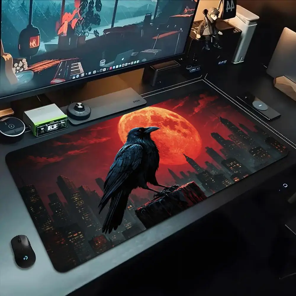 

Коврик для мыши Dark Crow 500X1000 мм, большой игровой коврик для мыши Gamer XL, резиновый коврик для клавиатуры отаку, коврик для ноутбука, стола