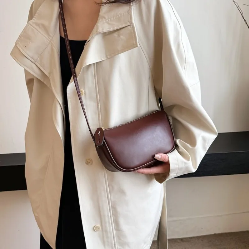 

Fine Workmanship Leather Messenger Bag Premium Paris High End Vintage Casual Tote Bag Trendy Crossbody Ladies Daily Travel