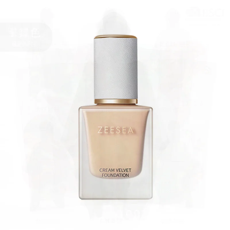 ZEESEA Small Milk Skin Foundation Liquid Concealer 20g Moisturizing Oil Control Long-lasting Velvet Finish Ivory White Natural