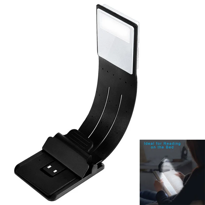 

Upgraded Portable LED Reading Book Light With Detachable Flexible Clip USB Rechargeable Night Lamp For Kindle eBook Readers