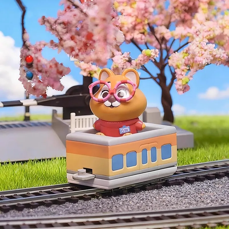 Disney Zootopia Train Line Up Series Blind Box - Statuetta Animale da Collezione Carina, Perfetta Decorazione da Scrivania, Regalo a Sorpresa per Bambini