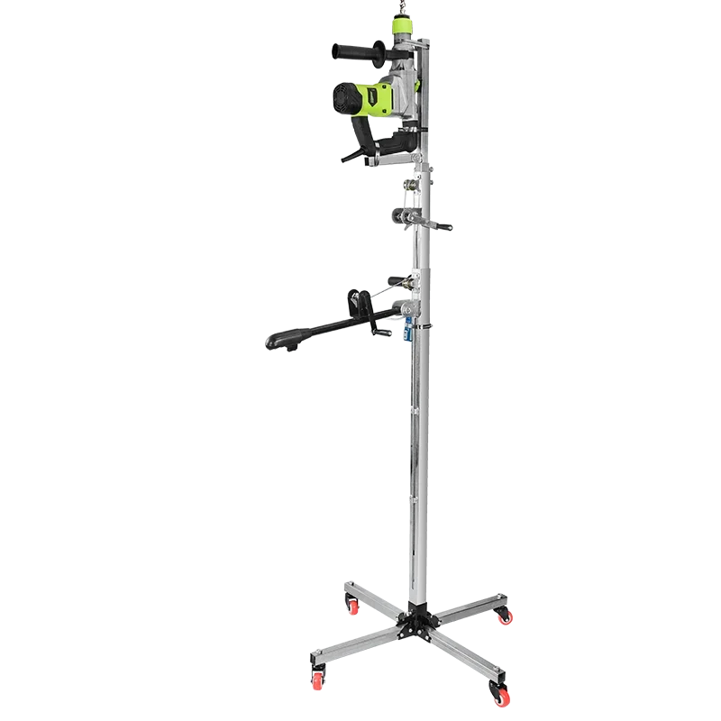 Electric hammer drilling bracket, impact drill, lifting ceiling, perorating telescopic rod, special tool, lifting bar