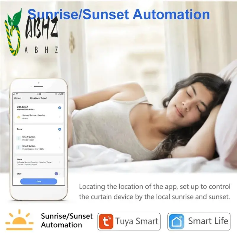 

ABHZ-2 шт. Tuya Wi-Fi умный сенсорный переключатель, подключенные электрические шторы, жалюзи, рольставни для Alexa Home Siri