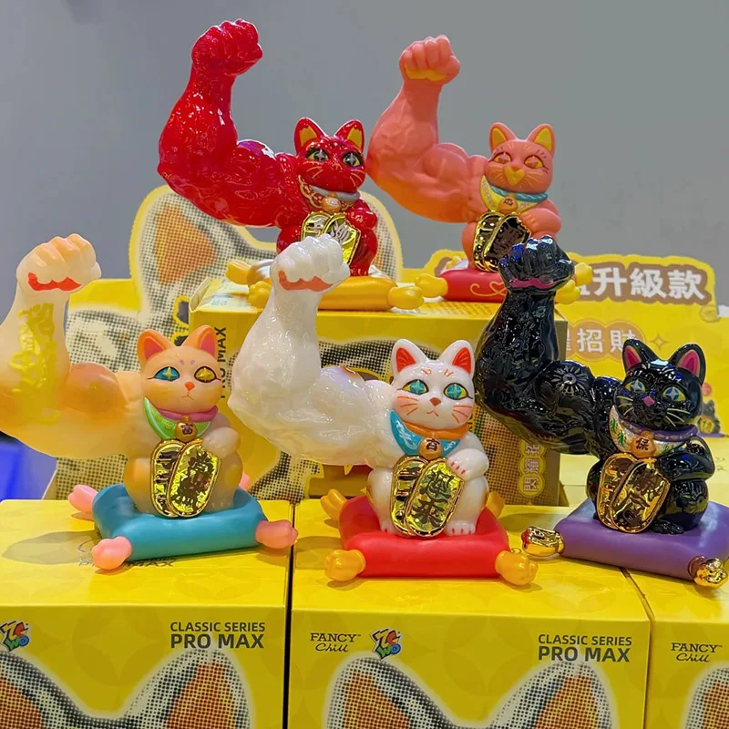 

Great Power Fortune Cat Classic Series Blind Box Kawaii Fortune Cat Action Figure Doll Mystery Box Birthday Gift Kid Toy