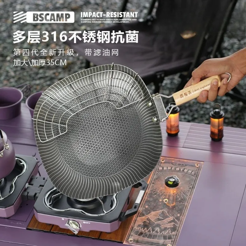 The fourth generation square baking pan 316 baking pan anti-scalding folding handle non-stick pan gas induction cooker universal