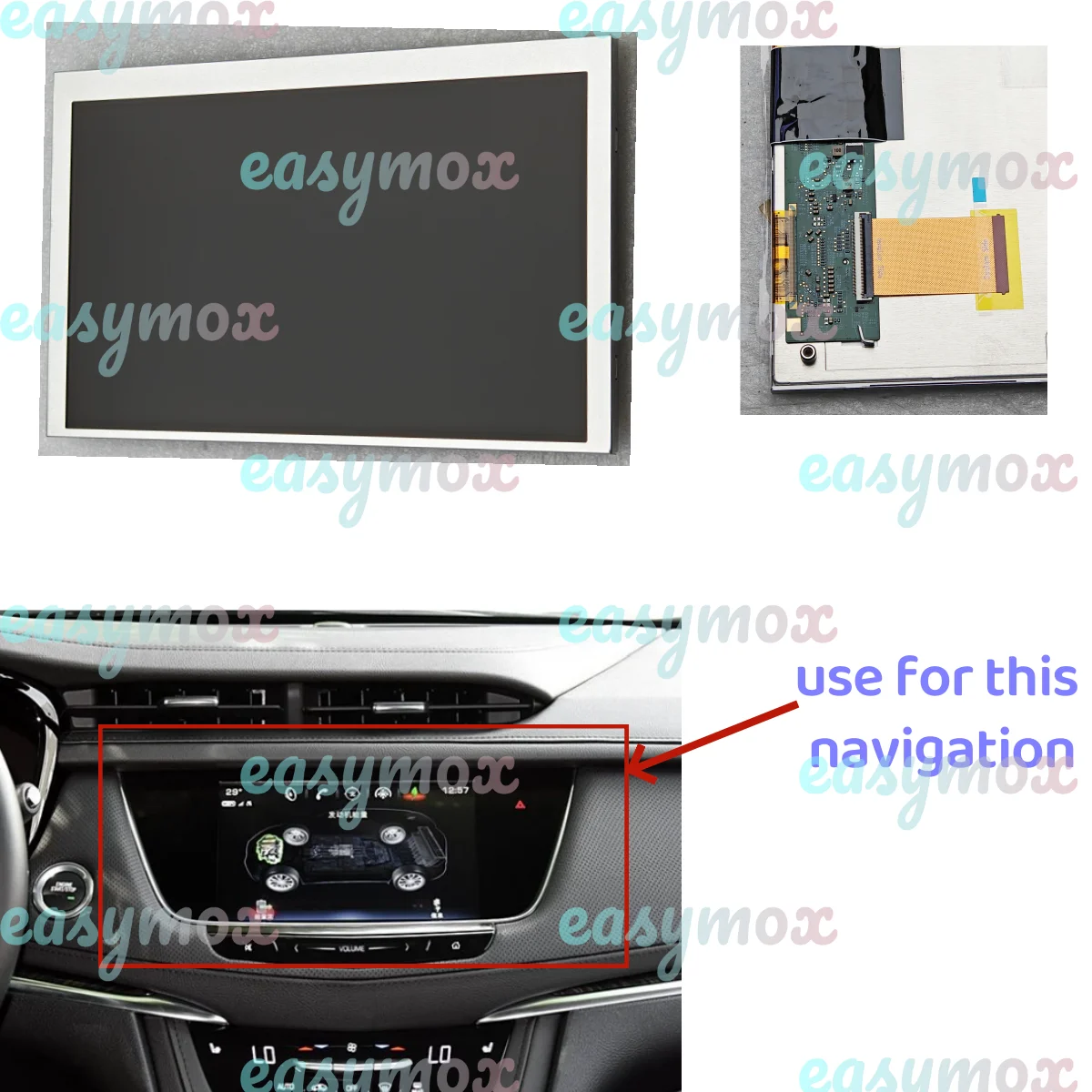 

For 17-22 Cadillac XT5 XT4 CT4 CT5 Navigation Information Radio Screen Repairment 8" LCD Display