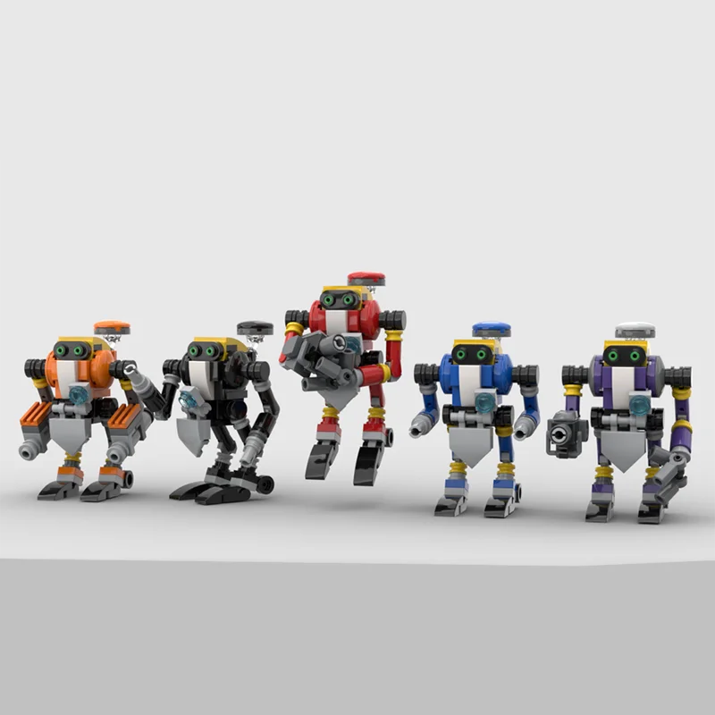 

410pcs MOC Sonic Adventure E-100 Robots Building Blocks DIY Assembly Creative Mech Toy Pack for Children Hobbyists