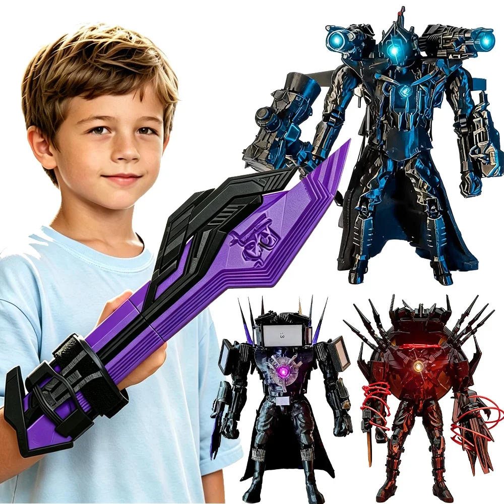 2026 Skibidis Toilets Action Figures 3D Printed Speakerman Clockman TV Man Articulated Models for Kids Birthday Gift