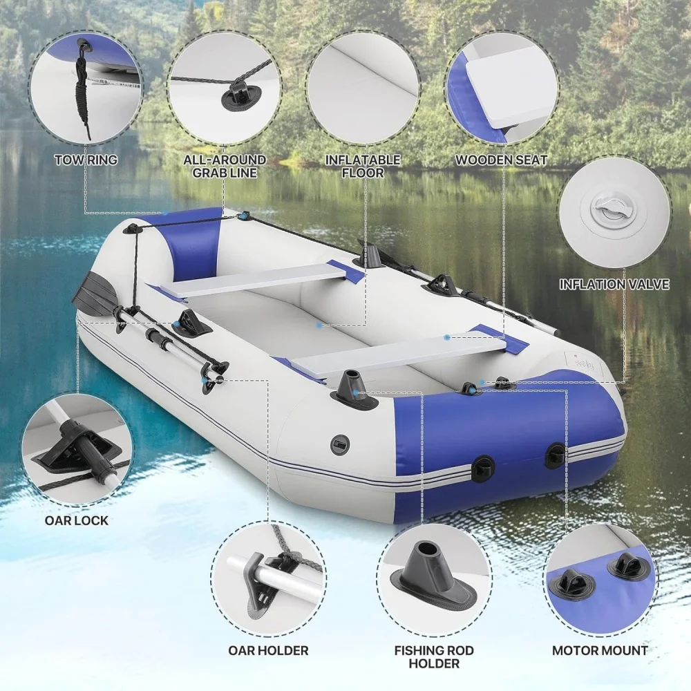 Factory Direct Supply Ocean Fishing Boat Portable Foldable Floating Inflatable Skiff Boat Inflatable Boatpromote sales