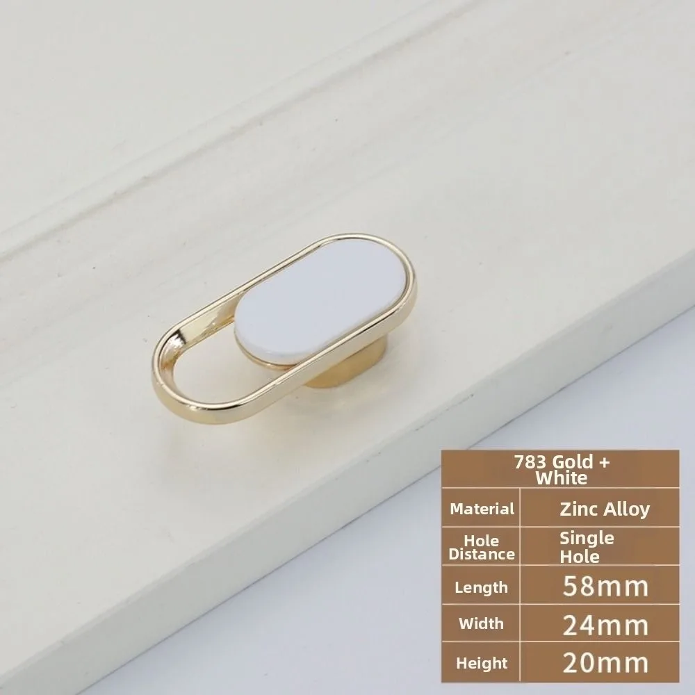 Fashion Zinc Alloy Wardrobe Door Handle Nordic Style Modern Minimalist Drawer Cabinet Handle Matte Gold Cabinet Door Knob