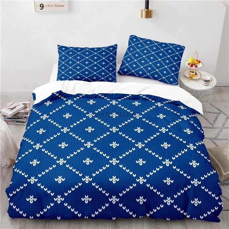 Nordic Style Geometric Triangle Bedding Set 3d Duvet Cover Pillowcase Bedclothes Europe/Australia/USA Twin Full Queen King Size