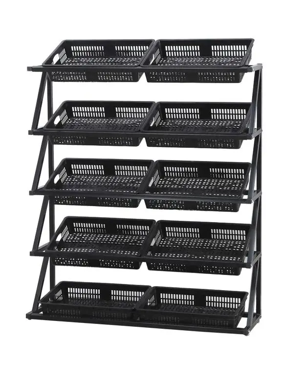 Fruit and vegetable shelves Display Supermarket fruit Creative multi-layer combination Commercial fresh