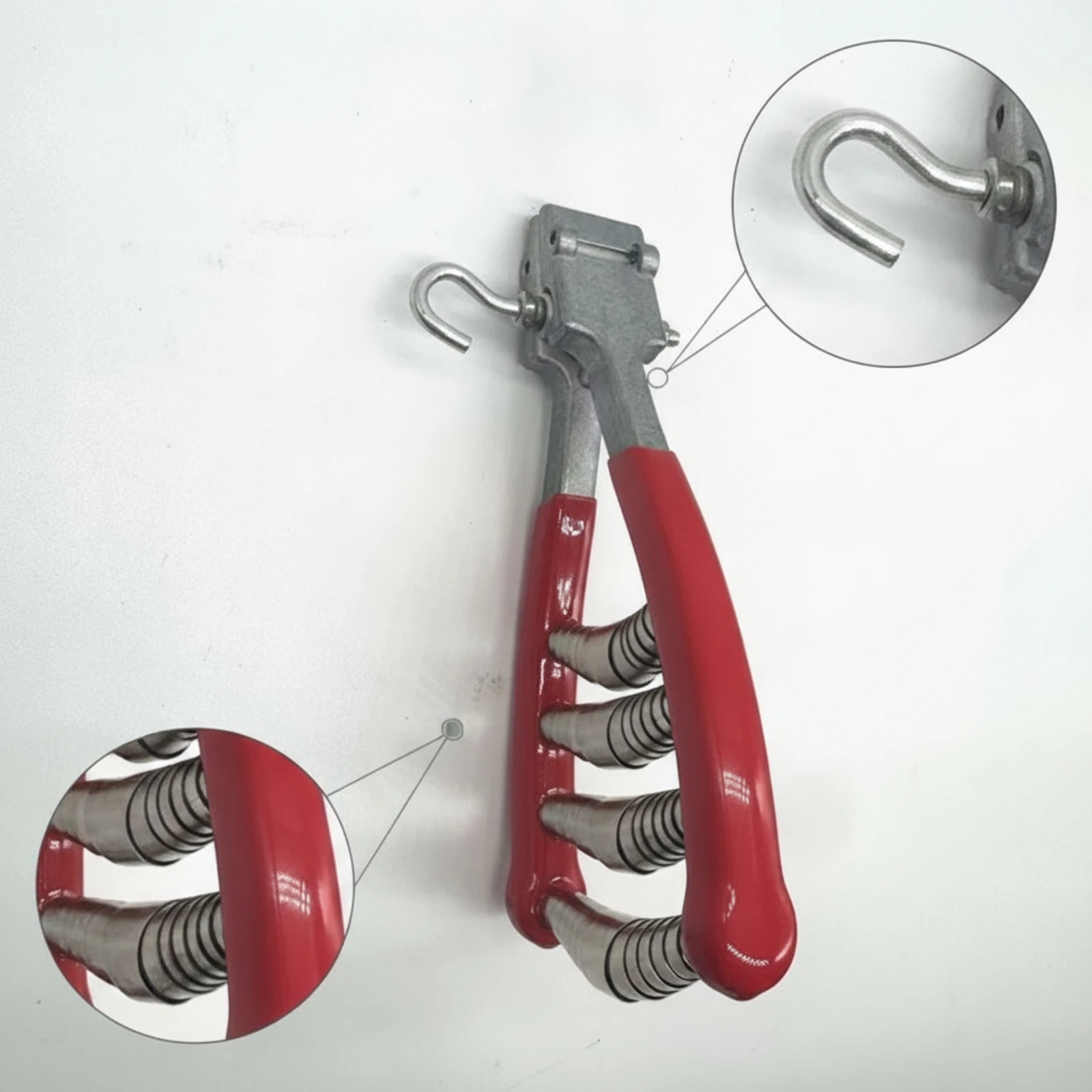 Racket Starting Clamp Portable Badminton Stringing Clamp Stringing Tool with Spring Sturdy Pliers Long-Lasting for Stringers