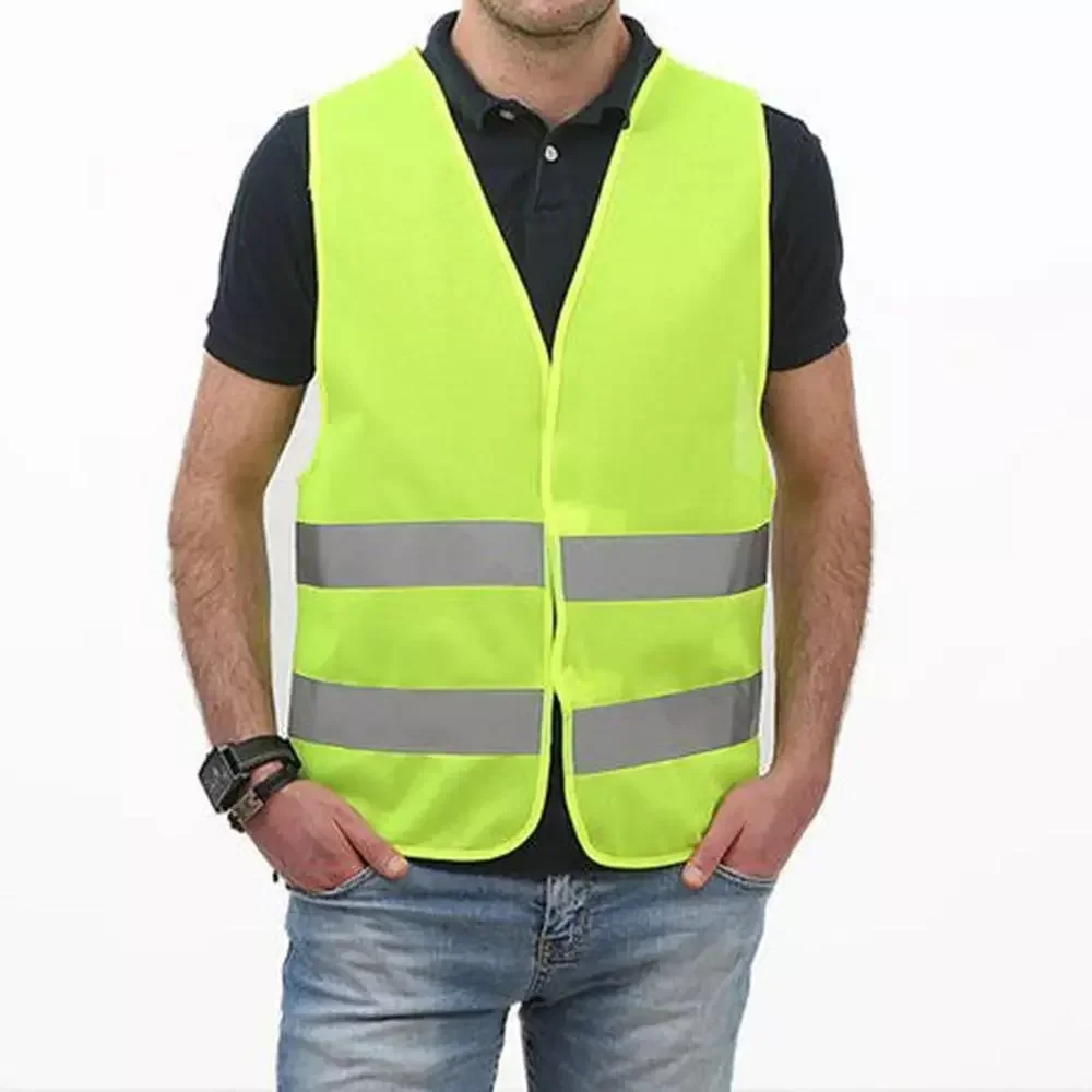 Car Reflective Safety Vest,Auto Parts Reflective Strip Vest for Gas Stations Cleaning Sanitatio Cycling High Visibility Jackets