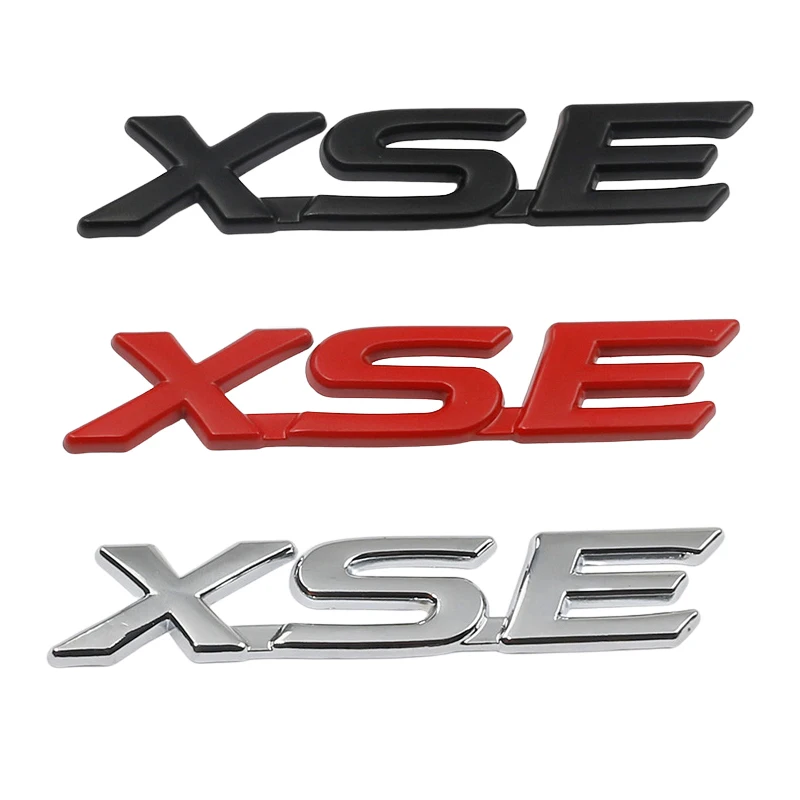 Car Metal SE XSE Trunk Boot Fender Logo Emblem Badge Decals Sticker For Toyota Avalon Camry Corolla Sienna Styling Accessories