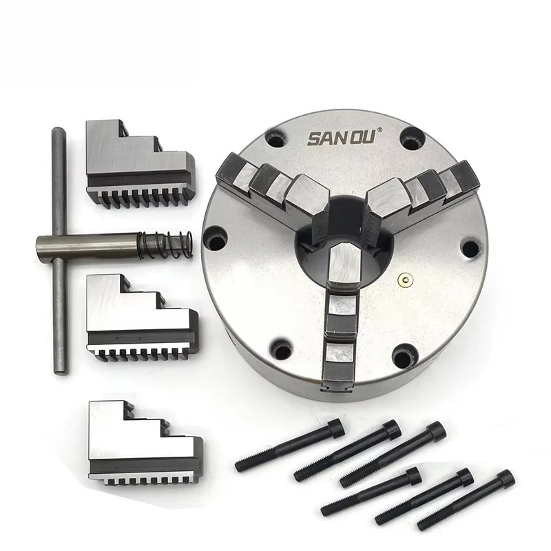 

Front 6 holes installed metal lathe chuck K11-320F Sanou brand 3-jaw self-centering chuck 320 mm manual lathe chuck 3-jaw