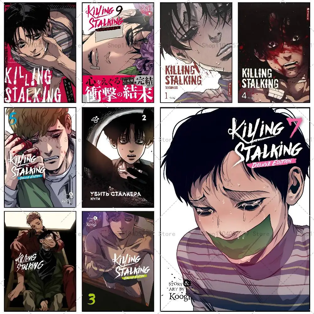 Póster de Manga coreano Killing Stalking, Mural de pared autoadhesivo, pegatina impermeable para decoración de Bar y habitación, regalo impreso de alta calidad
