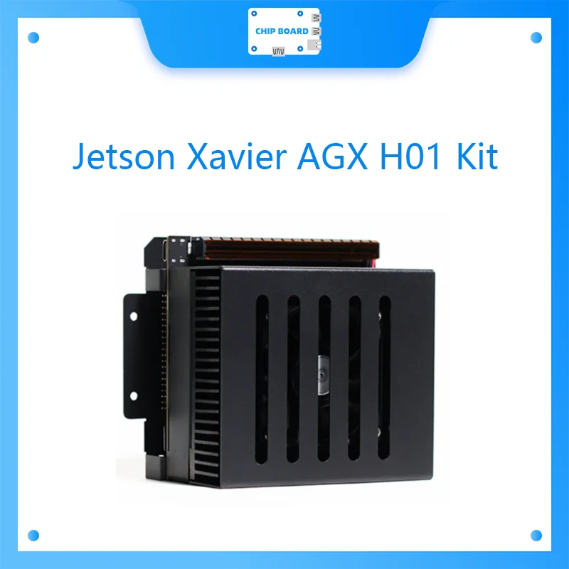 

Jetson Xavier AGX H01 Kit with Jetson Xavier AGX processor, 32 TOPs, Aluminum case with cooling fan, pre-installed JetPack Syste