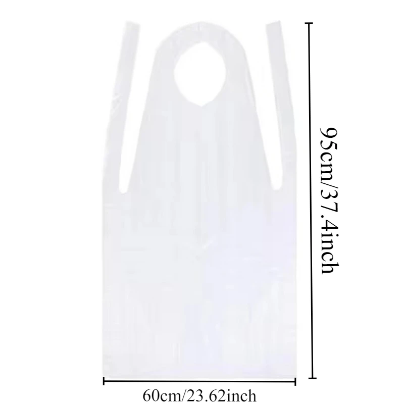 50/100PCS Disposable Apron Plastic Apron Individually Packaged Clothing Anti Pollution Suitable Hot Pot Barbecue Restaurant