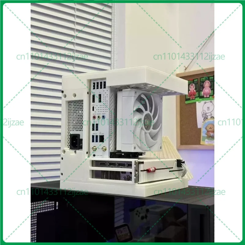 mini itx pc case sea view room support 17x17 17x19 motherboard sfx power supply desktop gaming chassis