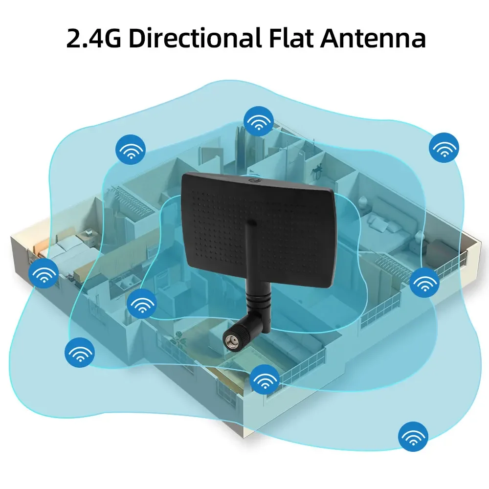 High Gain 8dBi 2.4GHz Wifi Bluetooth Wlan Wireless MIMO Antenna External Router Aerial Directional Signal Booster enhancer