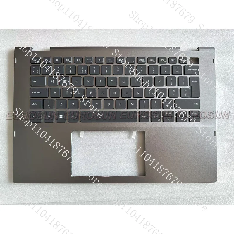 

New For inspiron 5400 2 in 1 Palmrest Upper Case UK Backlight Keyboard 0G9M02