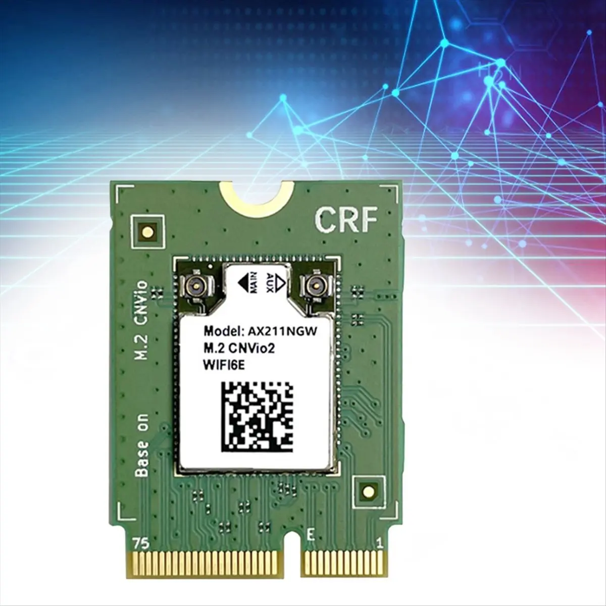AX211NGW WiFi 6E Karte + 2x8dBi Antenne 2,4G & 5G & 6G M.2 CNVio Bluetooth 5.3 802.11AX Unterstützung Win10/11 LINUX WiFi Karte-BCBW