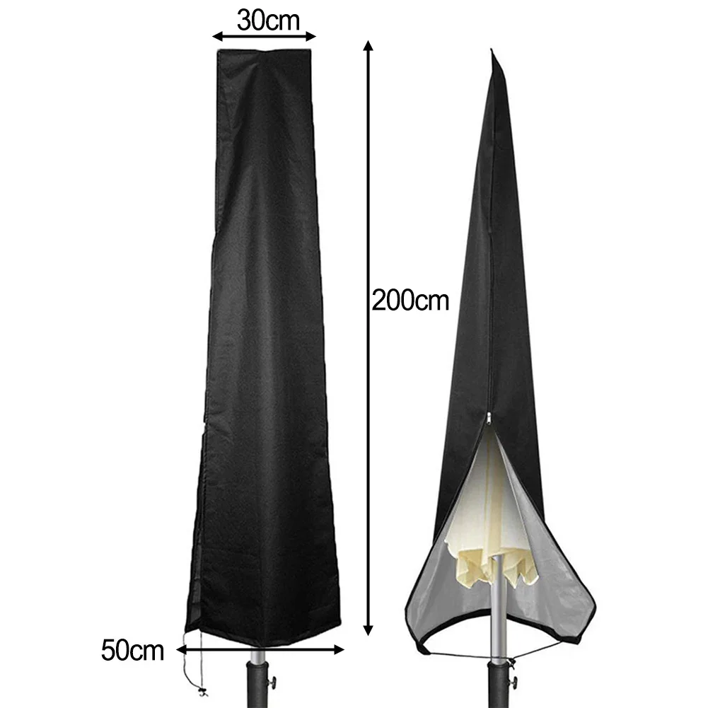Premium Waterproof Parasol Cover With Drawstring Protect Your Parasol Comes With A Small  Storage Bag For Convenient Storage
