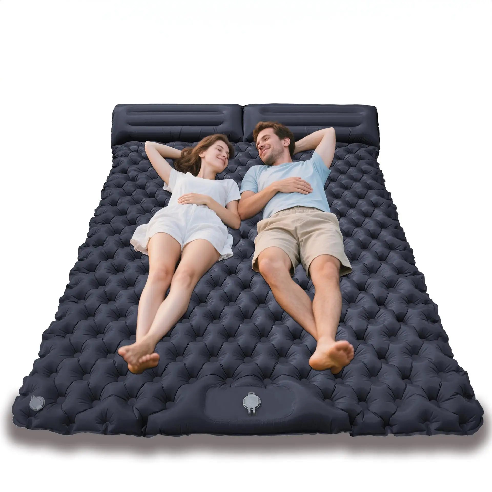 

Надувной матрас для кемпинга с подушкой, туристический спальный коврик для активного отдыха