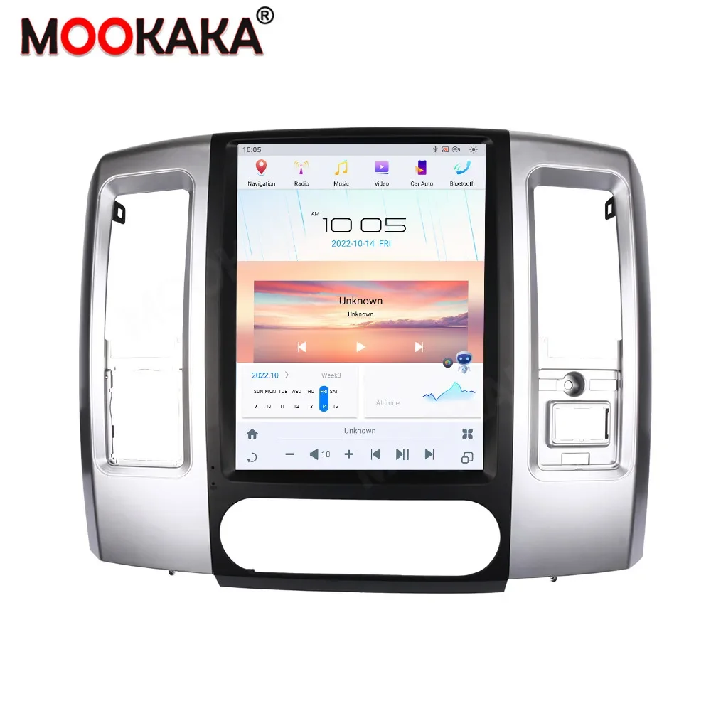 Android Auto Radio Multimedia Player for Dodge Ram 1500 2500 3500 2013-2019 GPS Navigation Stereo Head Unit Carplay