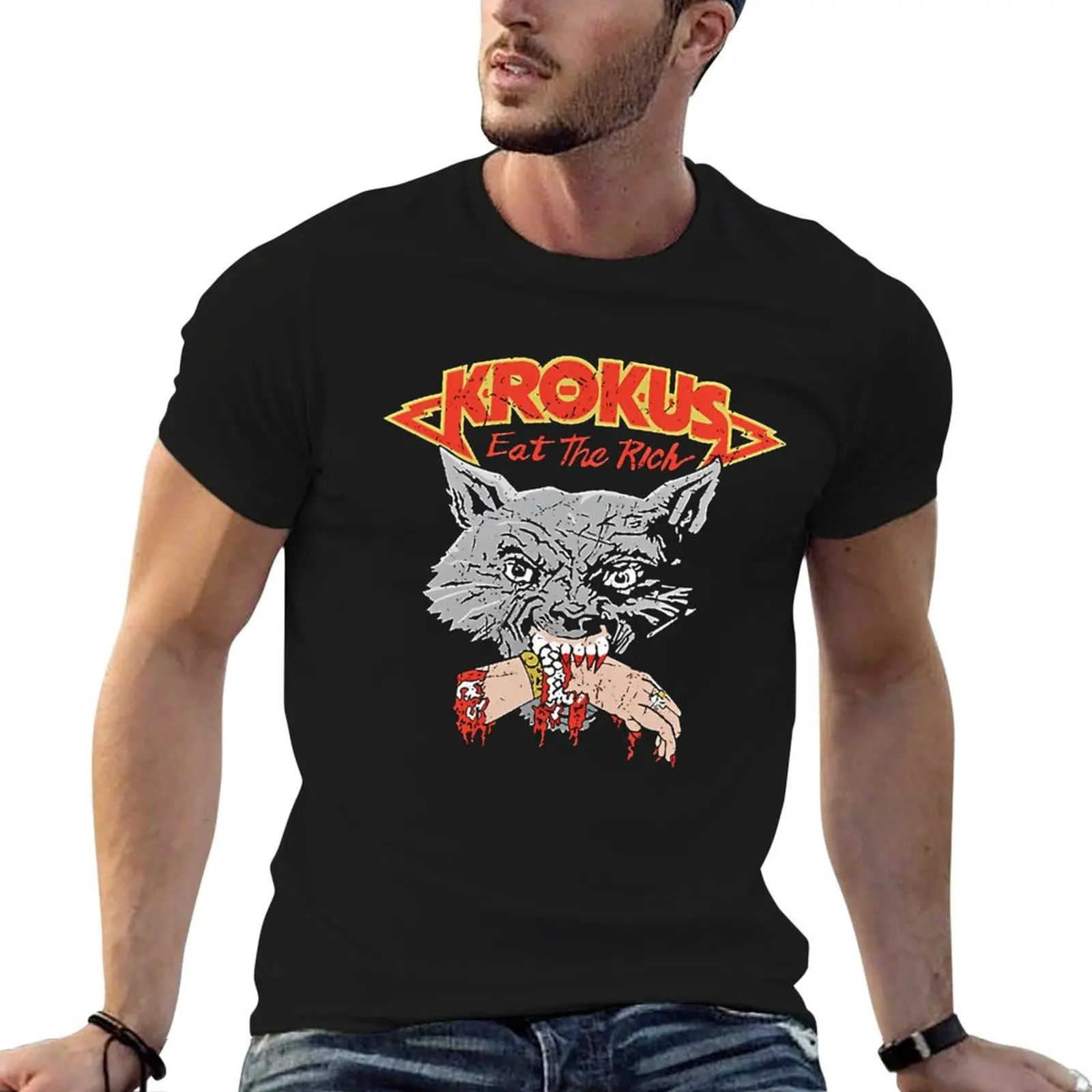 

KROKUS BAND T-Shirt t shirt for man t shirts for man slim fit t shirt personalised T-shirt