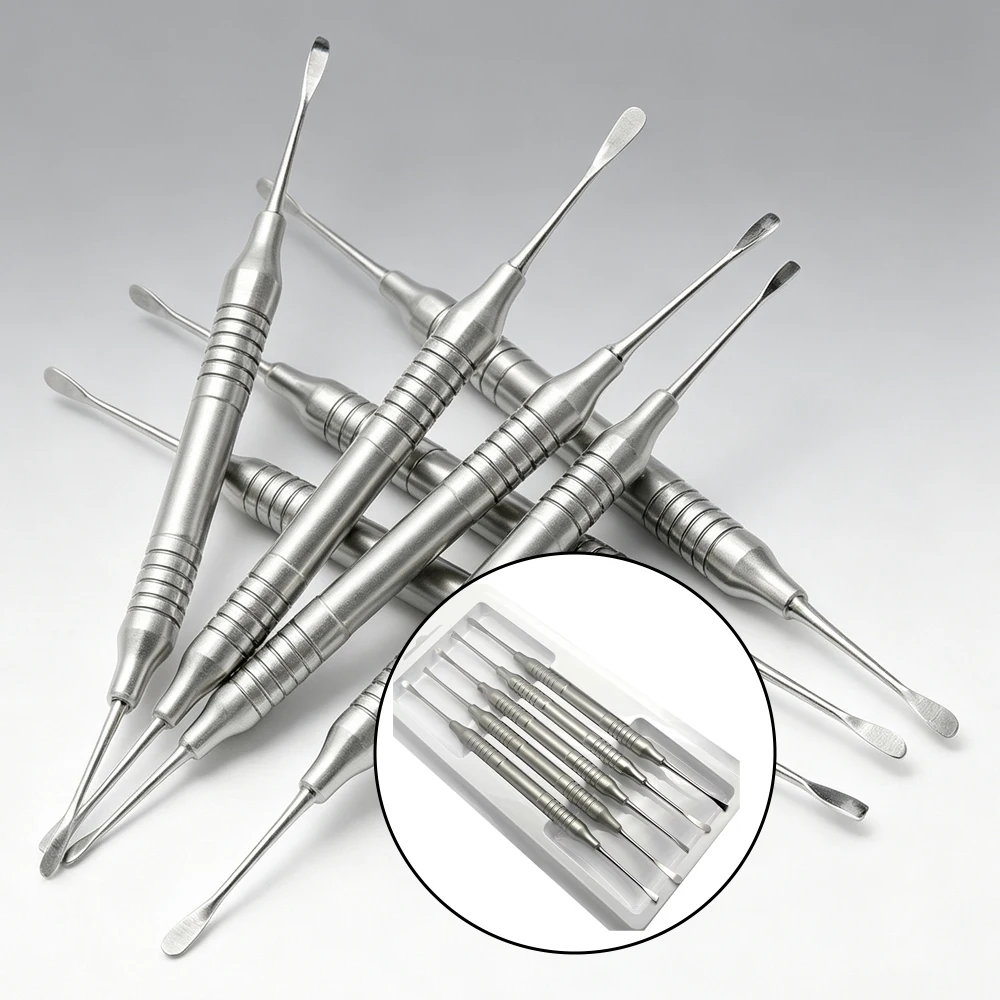 5PCS Double Ended Periodontal Implant Periosteal Separator for Oral Surgery Dental Instruments Professional