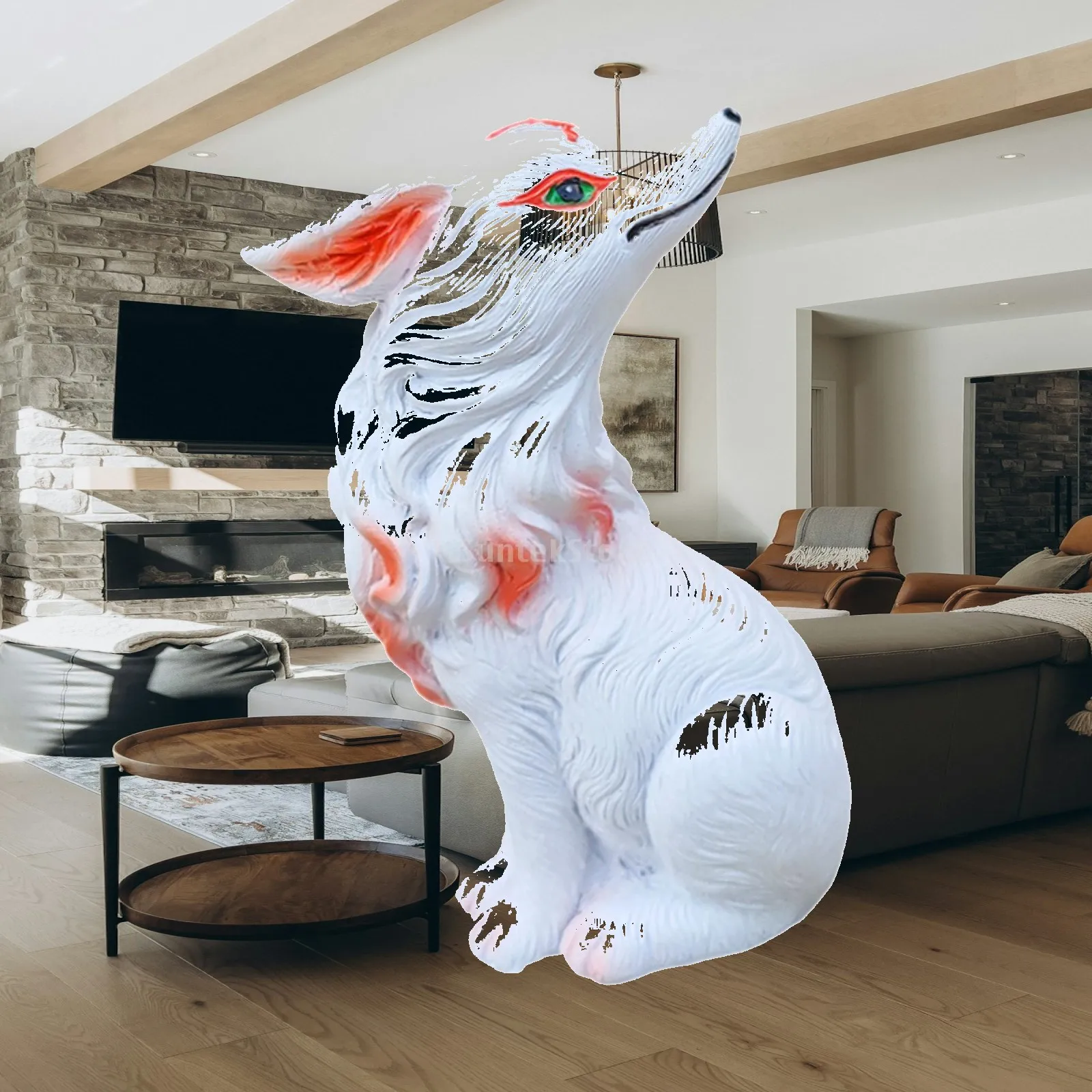 Cute Animal Statue Animal Sculpture Collectible Creative Miniature Landscape Animal Statue Animal Figurine for Tabletop