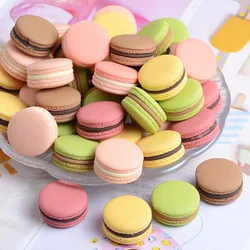 20pcs Simulation Mixed Mini Macaron Cookie Fake Cake Model Photography Props Ornaments Wedding Party Dessert Candy Snack Decor